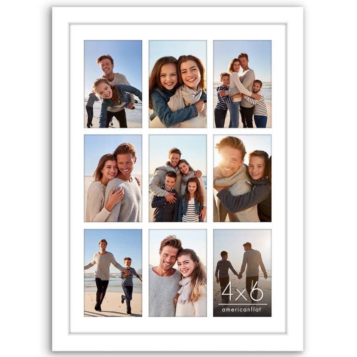 Americanflat - Wholesale Collage Picture Frame - Americanflat 14x20 Collage Picture Frame for (9) 4x6