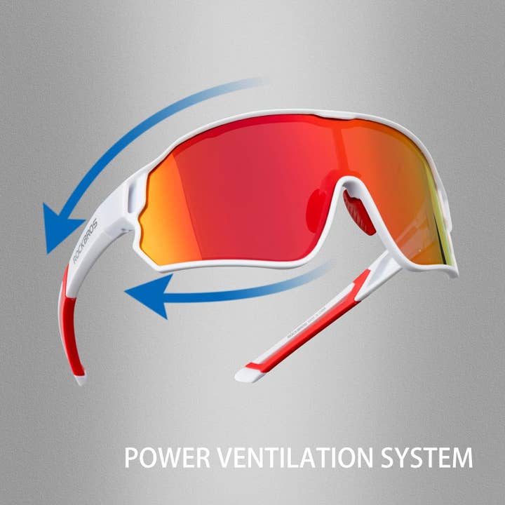 SPARE-SPECS, LLC - Wholesale Sunglasses - Unisex - ROCKBROS Polarized Full Lens Sunglasses Cycling Bicycle Glasses Outdoor Sports Eyewear UV40039