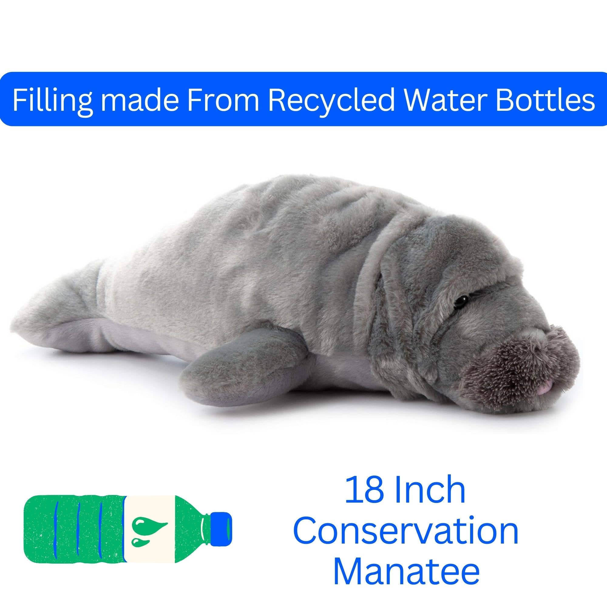 The Petting Zoo - Wholesale Stuffed/Plush Toy - Kids & Baby - 18" (46cm) Conservation Manatee Sea Life6