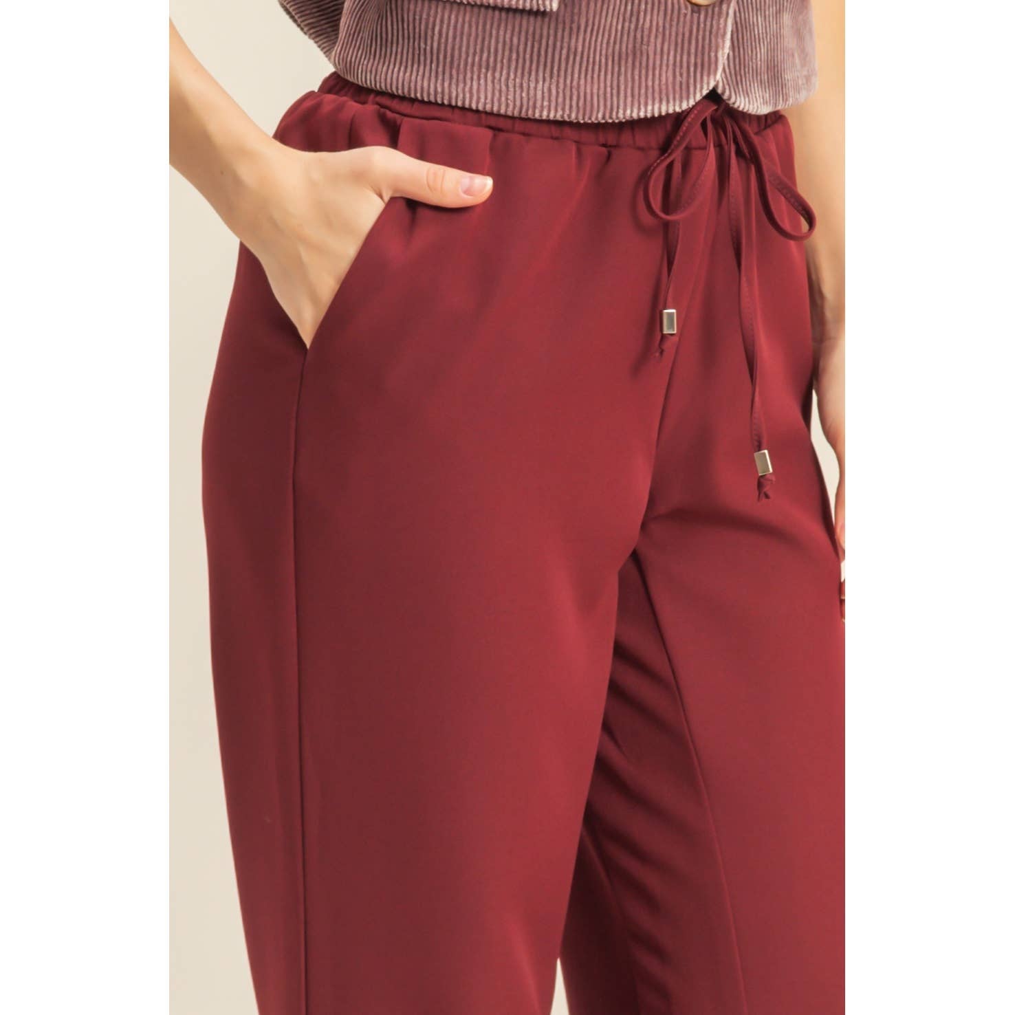 HYFVE - Vente Pantalon – femme - Joggeurs à cordon de serrage avec chevilles froncées7