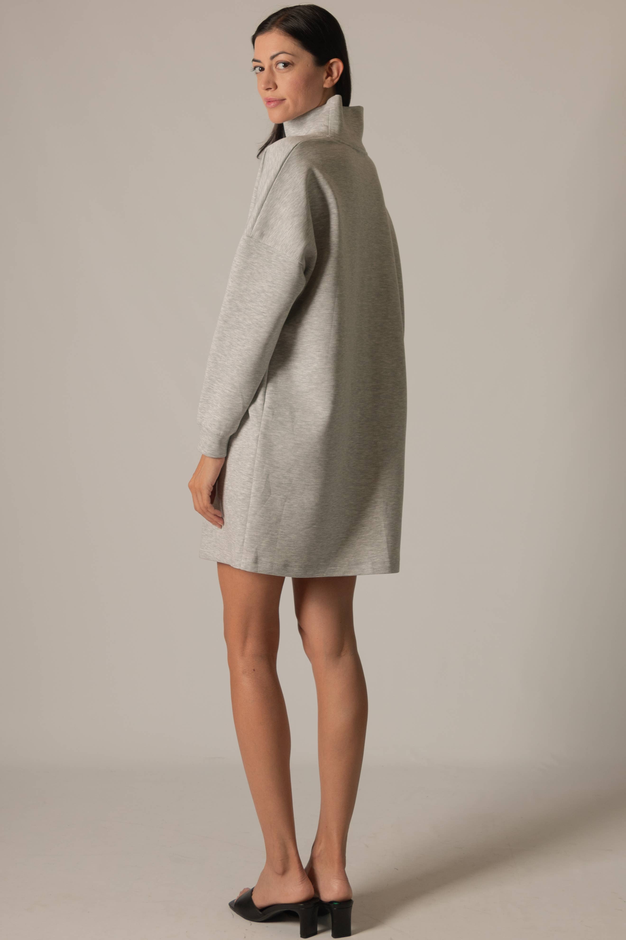 P. CILL - Vendita all'ingrosso Vestito - Donna - Abito con collo ad anello in modal color burro P. CILL11