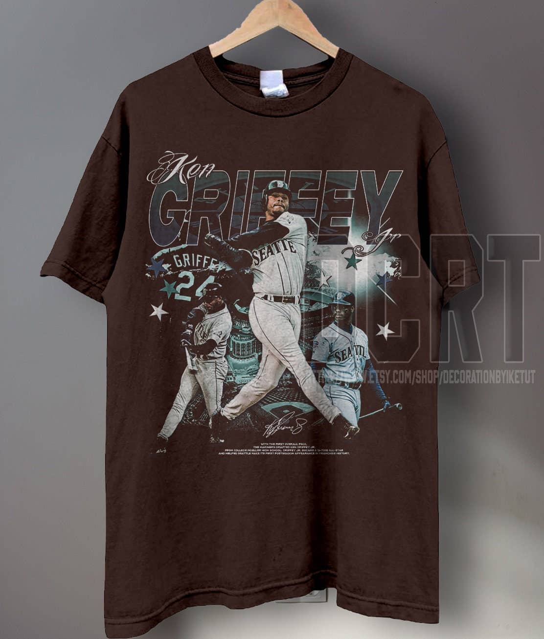 TheKingShirt - Wholesale T-Shirt (Graphic) - Unisex - Ken Griffey Jr. Baseball Shirt - Classic 90s Graphic Tee1