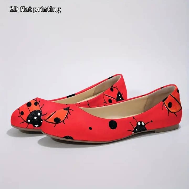 Omine Women's Wide Width Flat Shoes, Comfortable Casual Round Toe Classy Design Ballet Flats. for wholesale by OMINE