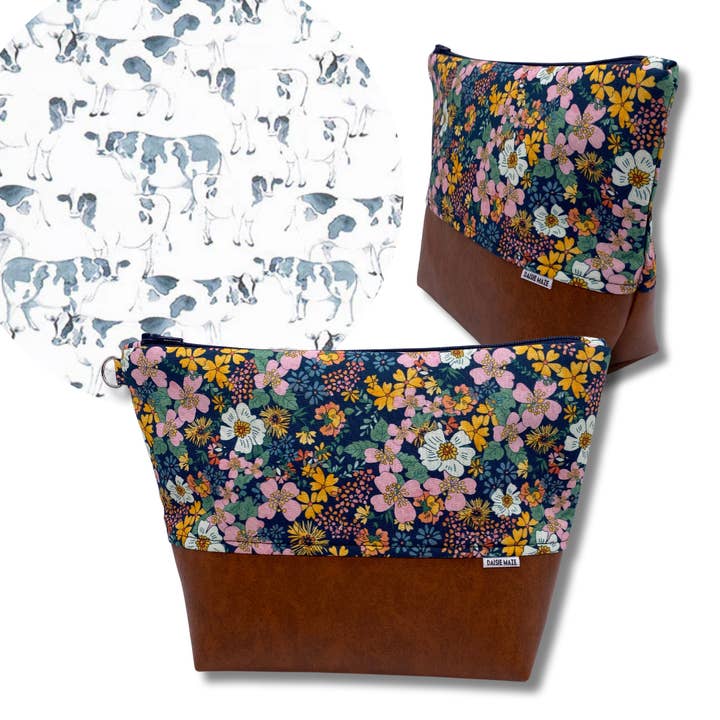 Cow Farm Cosmetic Bag for wholesale by Daisie Maze