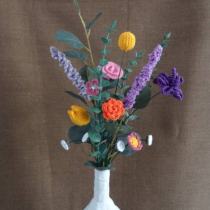 Field Bouquet Purple/Yellow for wholesale by Knuffelsenzo