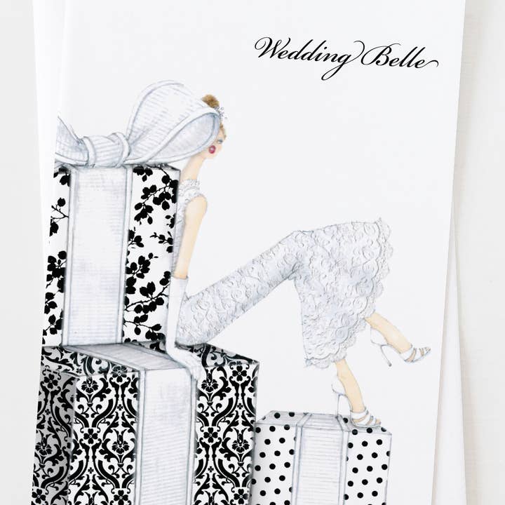 Ann Scott Design – Engroshandel Bridal shower-kort – Bryllup Belle Brude Bruser Lykønskningskort C_1157