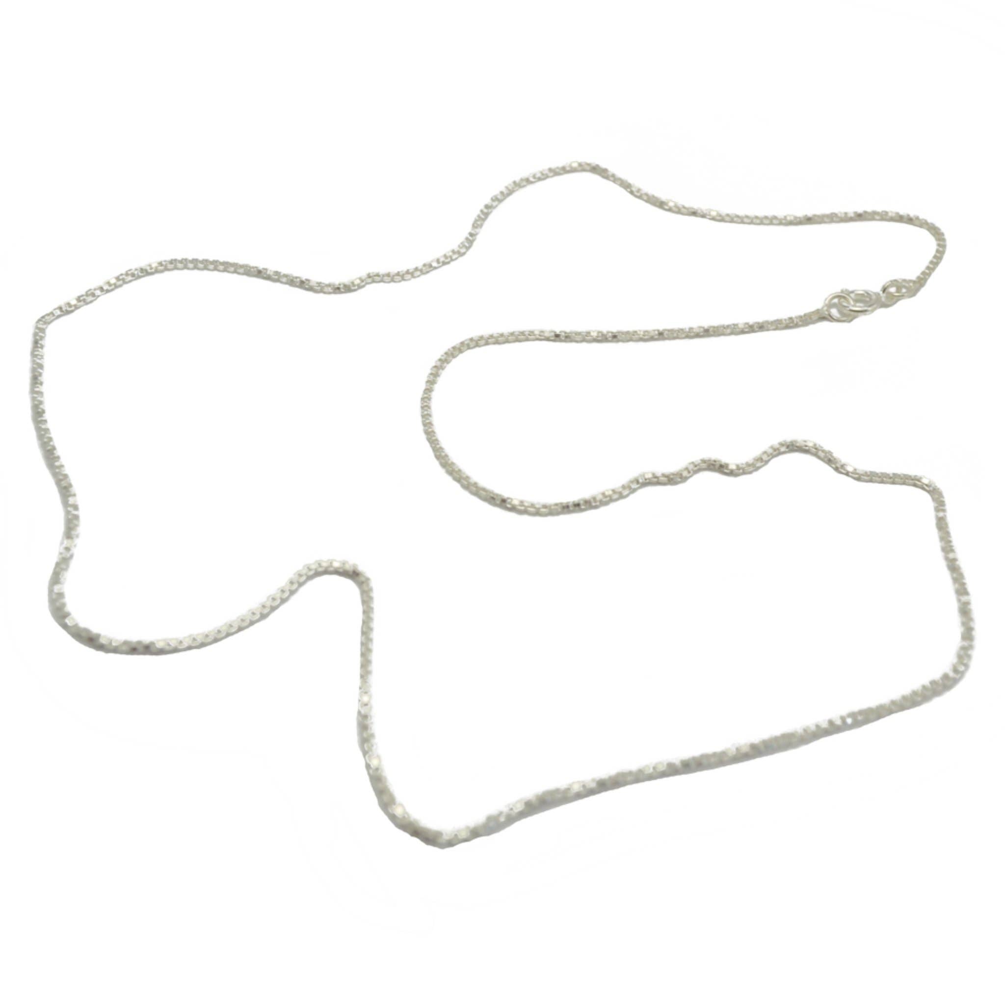 Didi Bahini Fair Trade - Wholesale Link & Chain Necklace - Box Silver Chain Necklace0