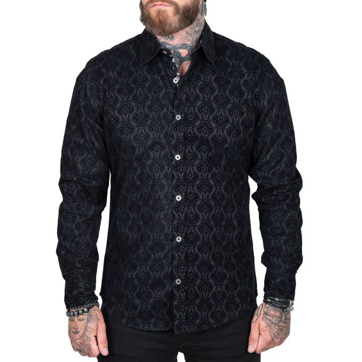 Amaryllis Shirt - Black for wholesale by Wornstar Clothing