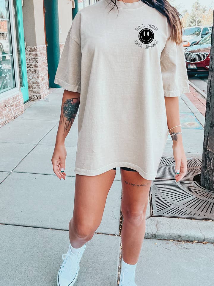 Spirit+Tribe - Vendita all'ingrosso Felpa stampata - Donna - Felpa « God's House » in cotone e poliestere color azzurro chiaro3