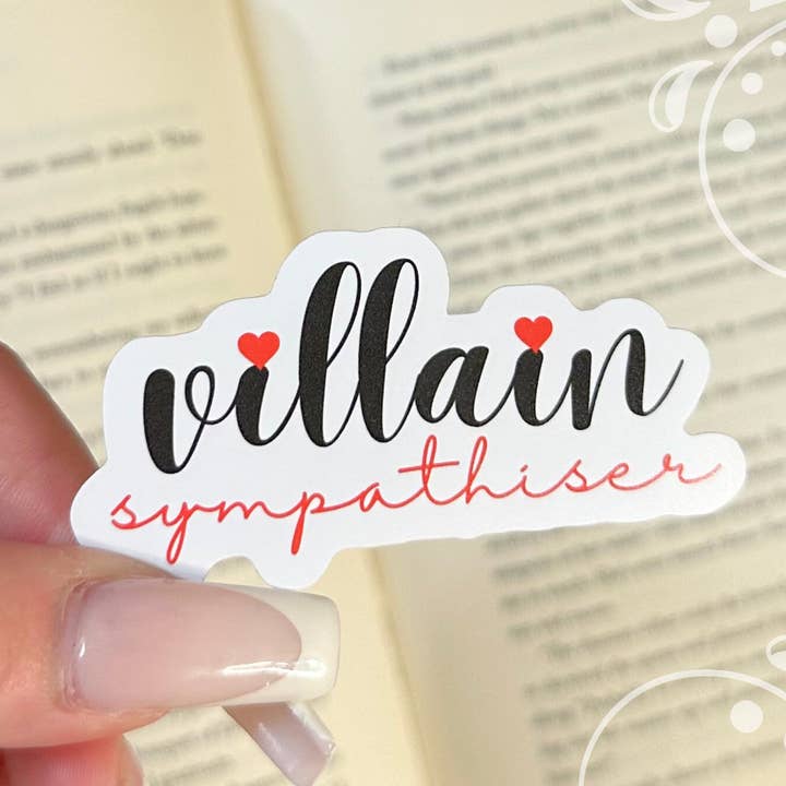Villain Sympathiser Vinyl Sticker for wholesale by Books and Beyond