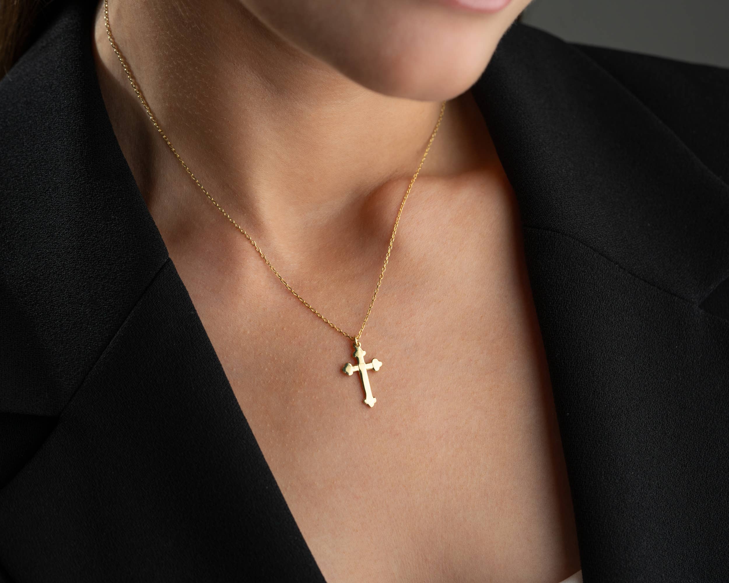 Tina Custom Jewelry - Wholesale Pendant/Charm Necklace - Orthodox Cross Necklace | Christian Baptism Gift for Her7