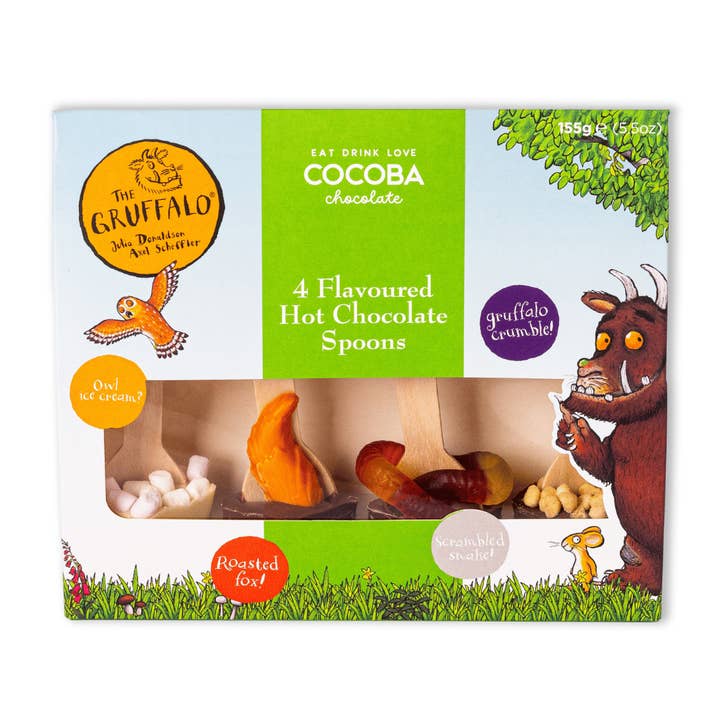 Cocoba – wholesale Hot cocoa spoon – Gruffalo Hot Chocolate Spoons - 4 Pack