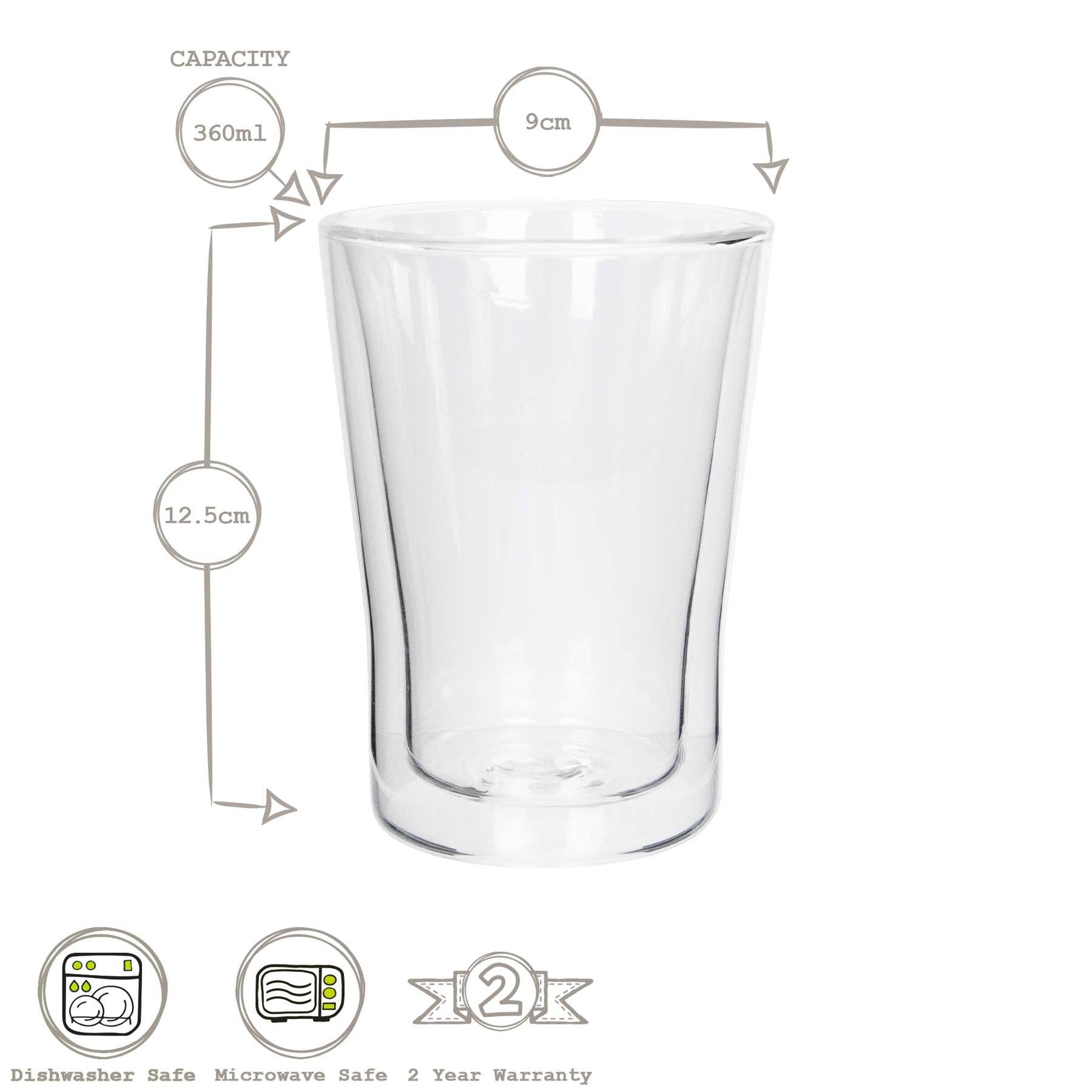 Rinkit Ltd - Wholesale Drinking Glass/Cup - 360ml Double-Walled Glass - By Rink Drink5
