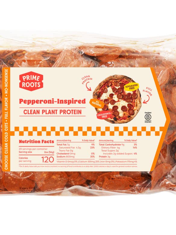 Sliced Pepperoni-Inspired Clean Plant Protein for wholesale by Prime Roots
