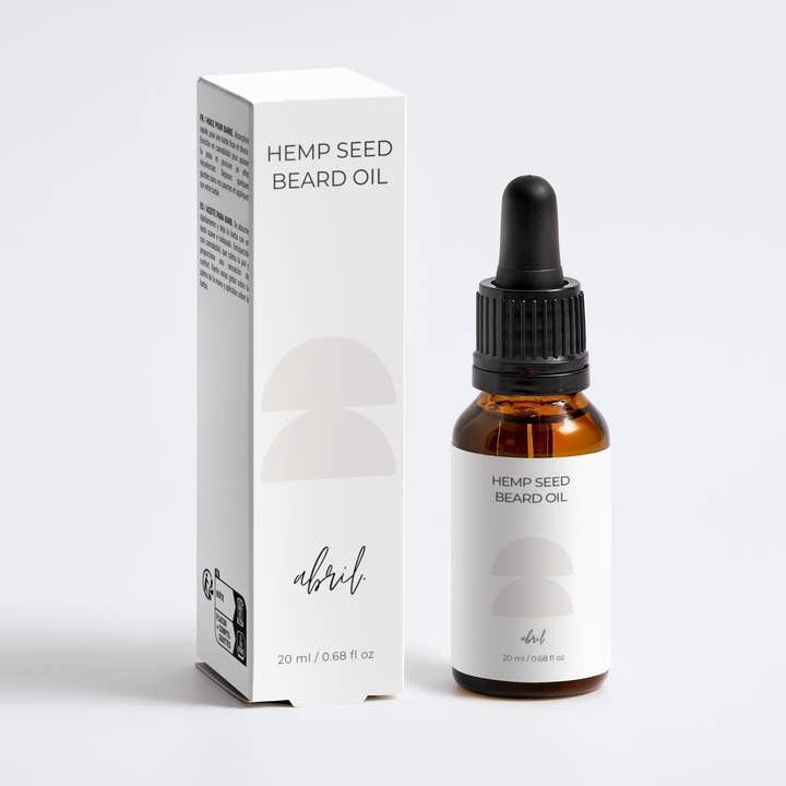 Hemp Seed Beard Oil for wholesale by abril lynne llc dba abril.