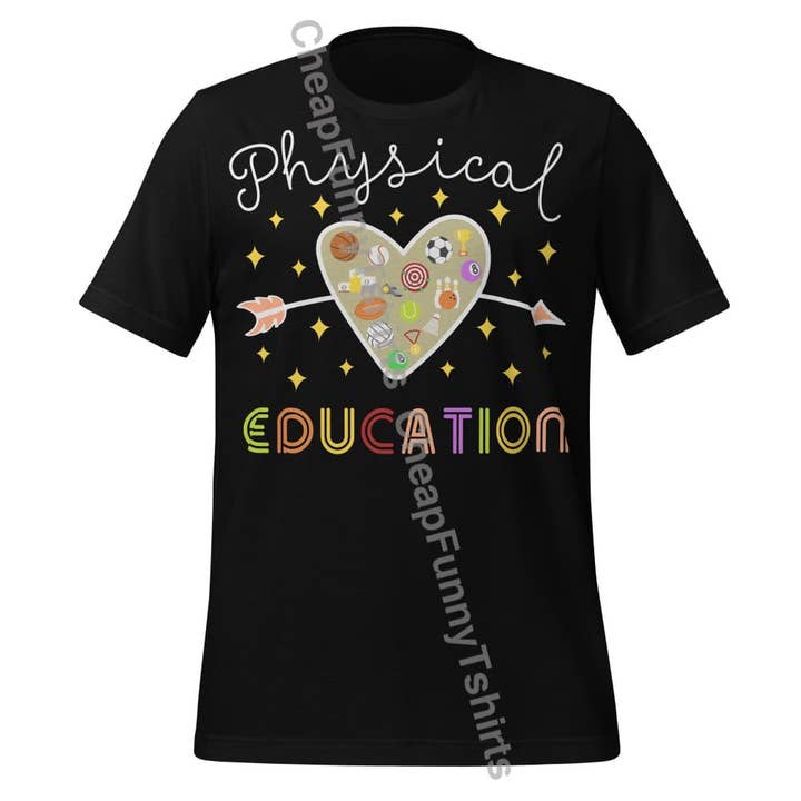 Ich liebe Sportunterricht Unisex-T-Shirt für den Großhandel von Black and Gifted LLC