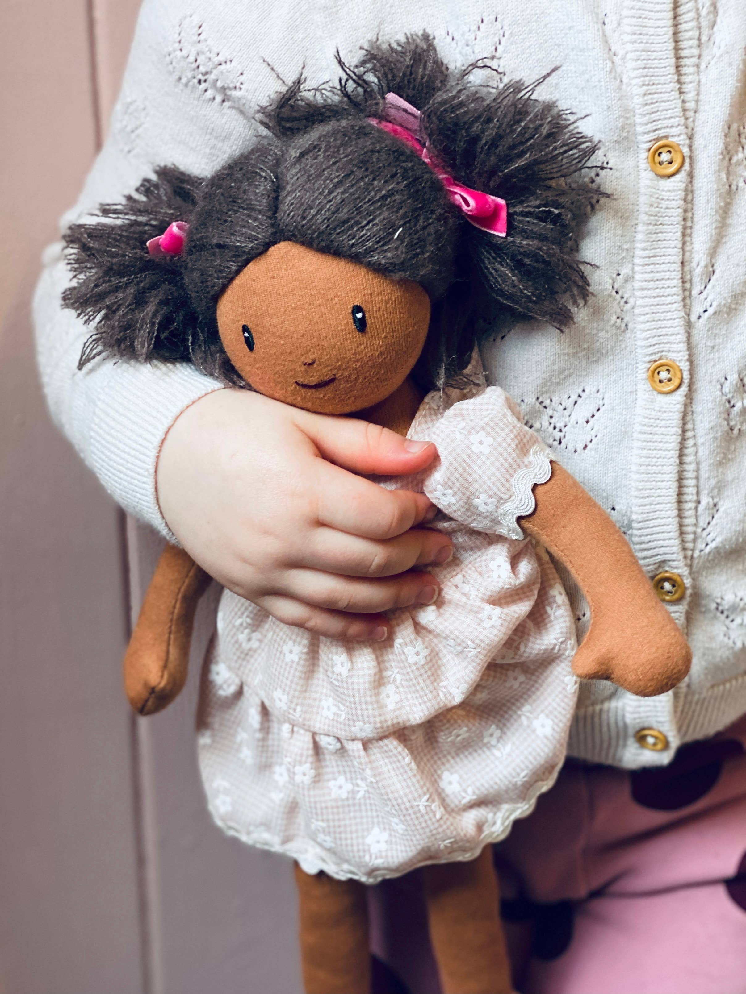 ThreadBear Design UK/EU - Wholesale Doll - Kids - ThreadBear Mia Rag Doll - dressable rag doll 35cm1