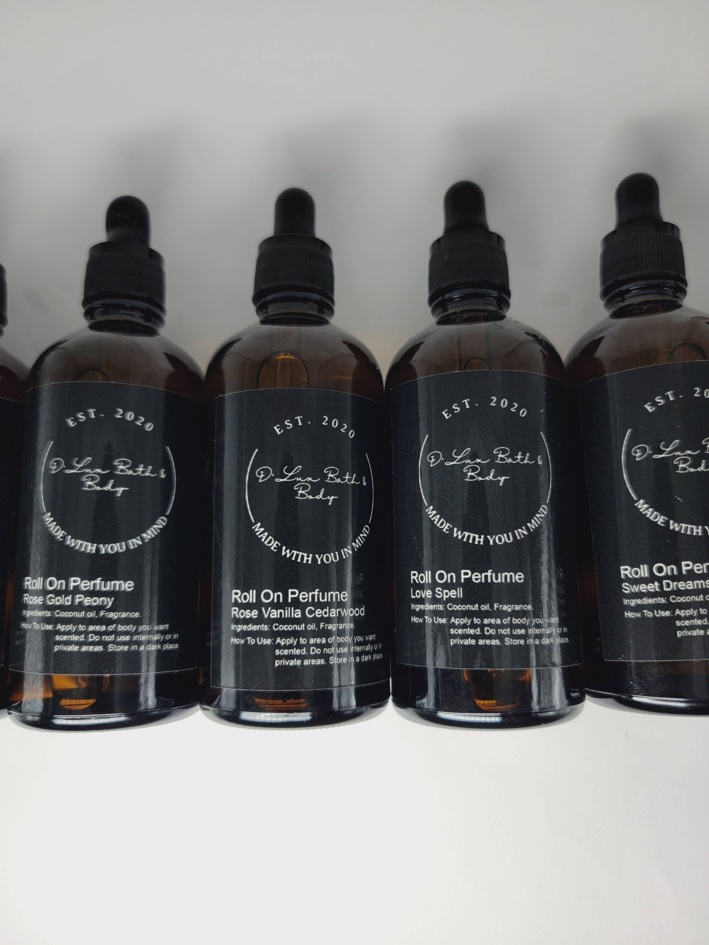 D'Lux Bath & Body - Vendita all'ingrosso Fragranza roll-on - Profumo a base di olio, Roll On Perfume 4 oz Whitelabel1