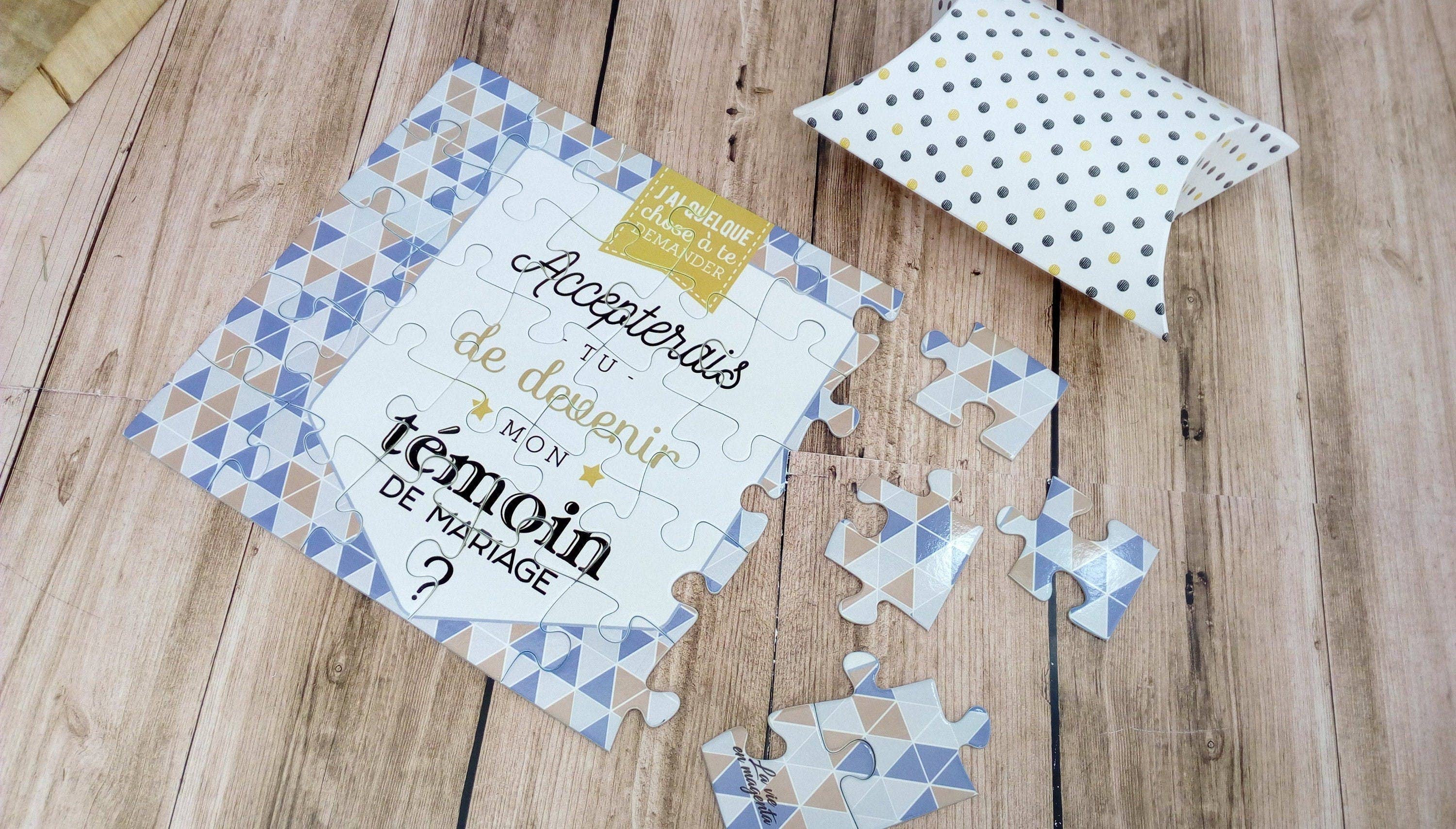 La vie en magenta - Wholesale Puzzle - Adult - Puzzle asks wedding witness - wedding announcement2