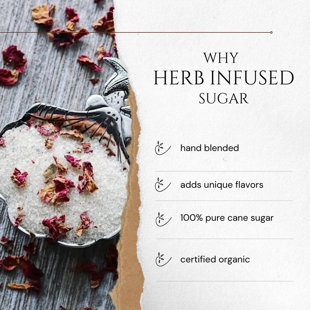 Beach House Teas - Wholesale Suiker - Ambachtelijke culinaire suiker met rozenblaadjes3