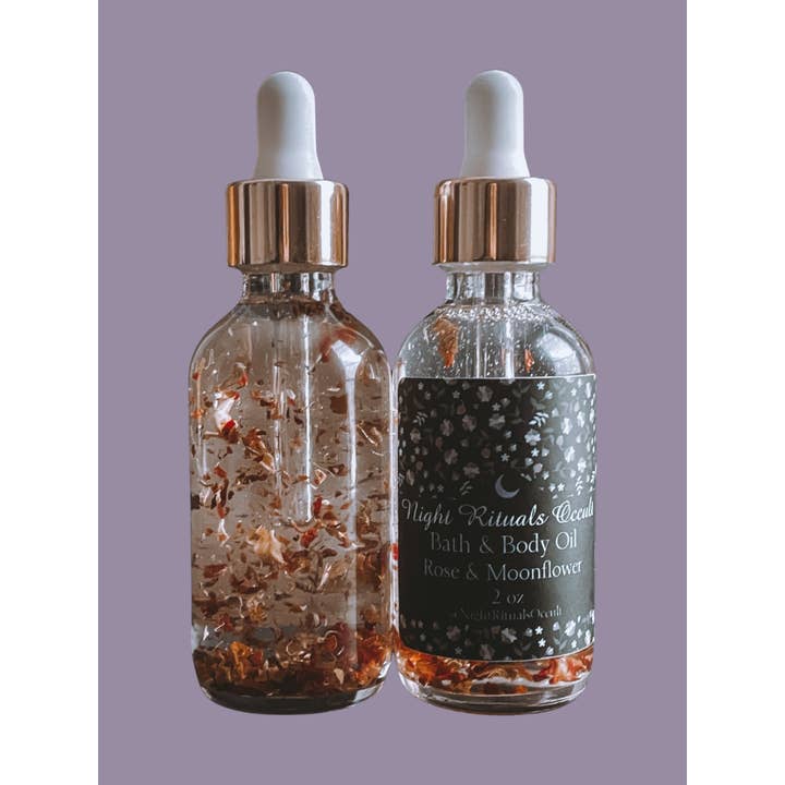 Night Rituals Occult - Vente Huile pour le bain/corps - Adore Me : Huile de bain et corps Moonflower & Rose2