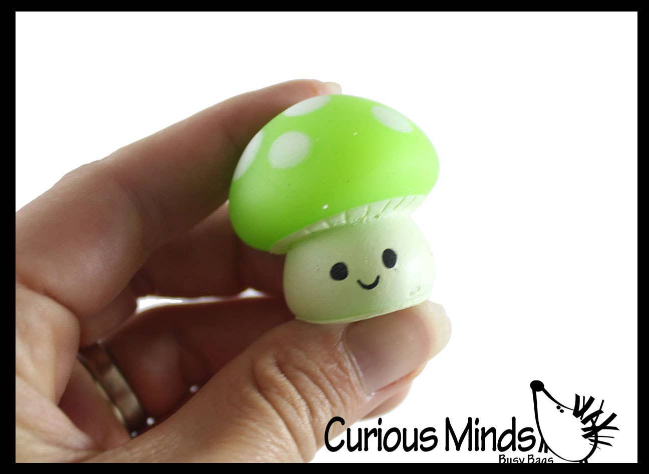 Curious Minds Toys - Wholesale Fidget Toy - Kids - 1 Cute Mushroom Mochi Squishy - Kawaii -  Cute Individually 10