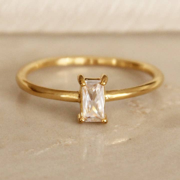 Anel Baguete CZ por atacado de MAIVE