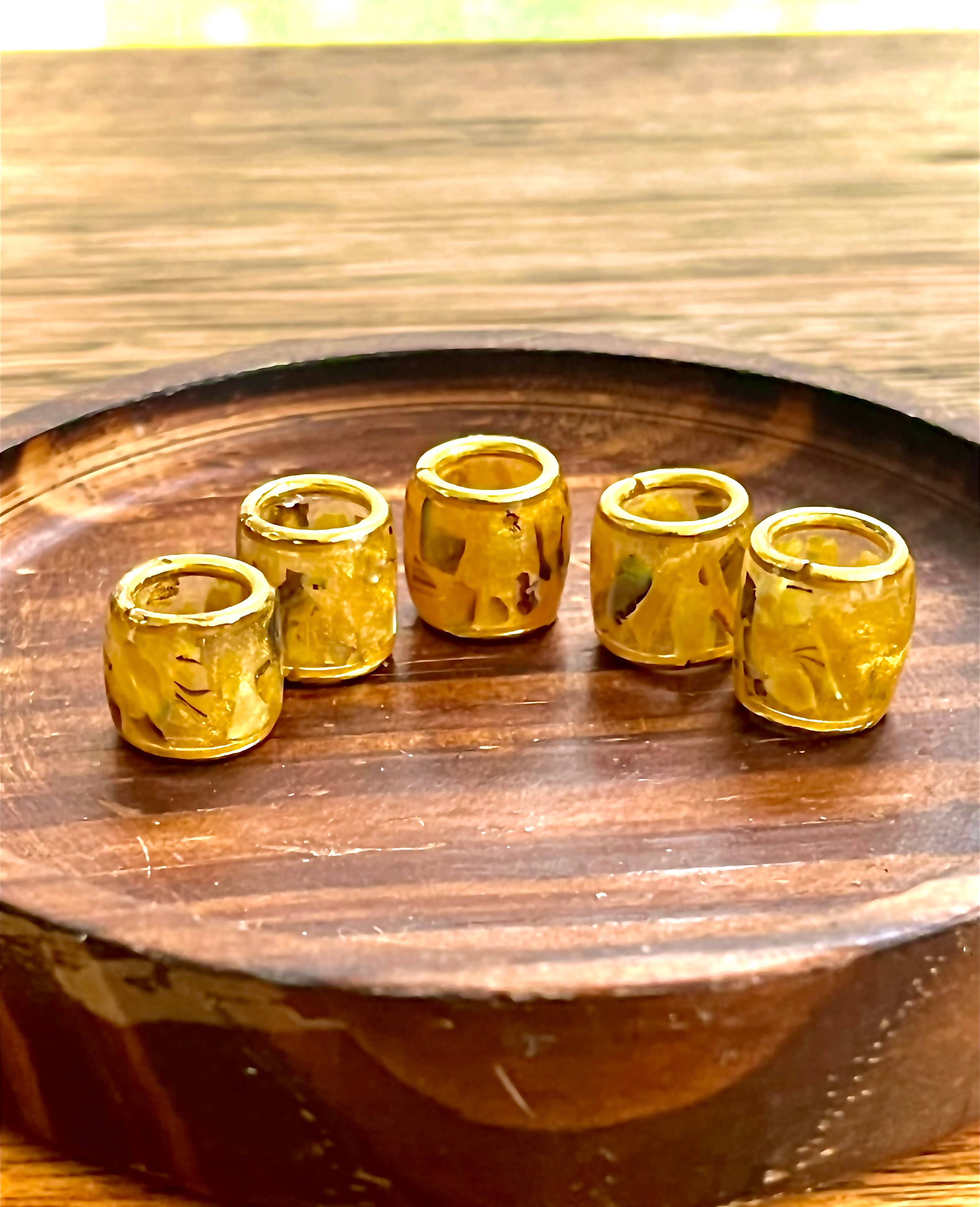 elevated loc jewelry - Wholesale Hair Accessories Set - Women's - Gold Shell Loc Bead Set of 53