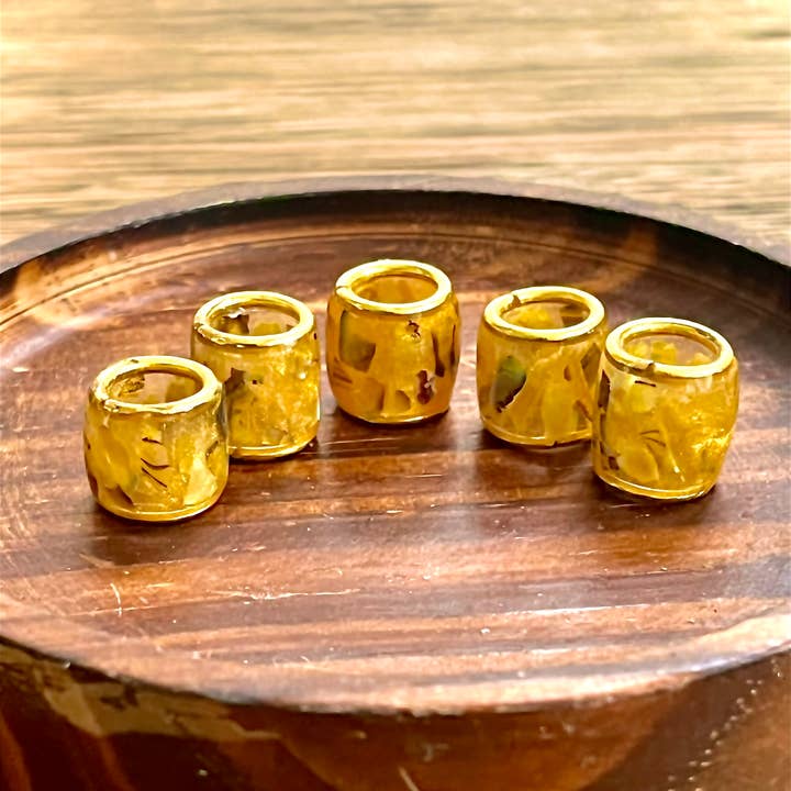 elevated loc jewelry - Wholesale Hair Accessories Set - Women's - Gold Shell Loc Bead Set of 53