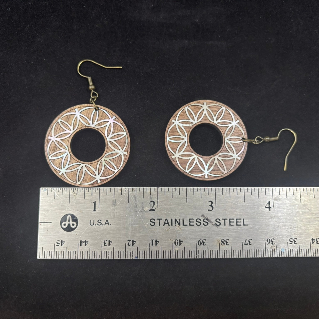 Fritz Studio - Wholesale Dangle Earrings - Connection - Flower of Life Inspired Earrings3