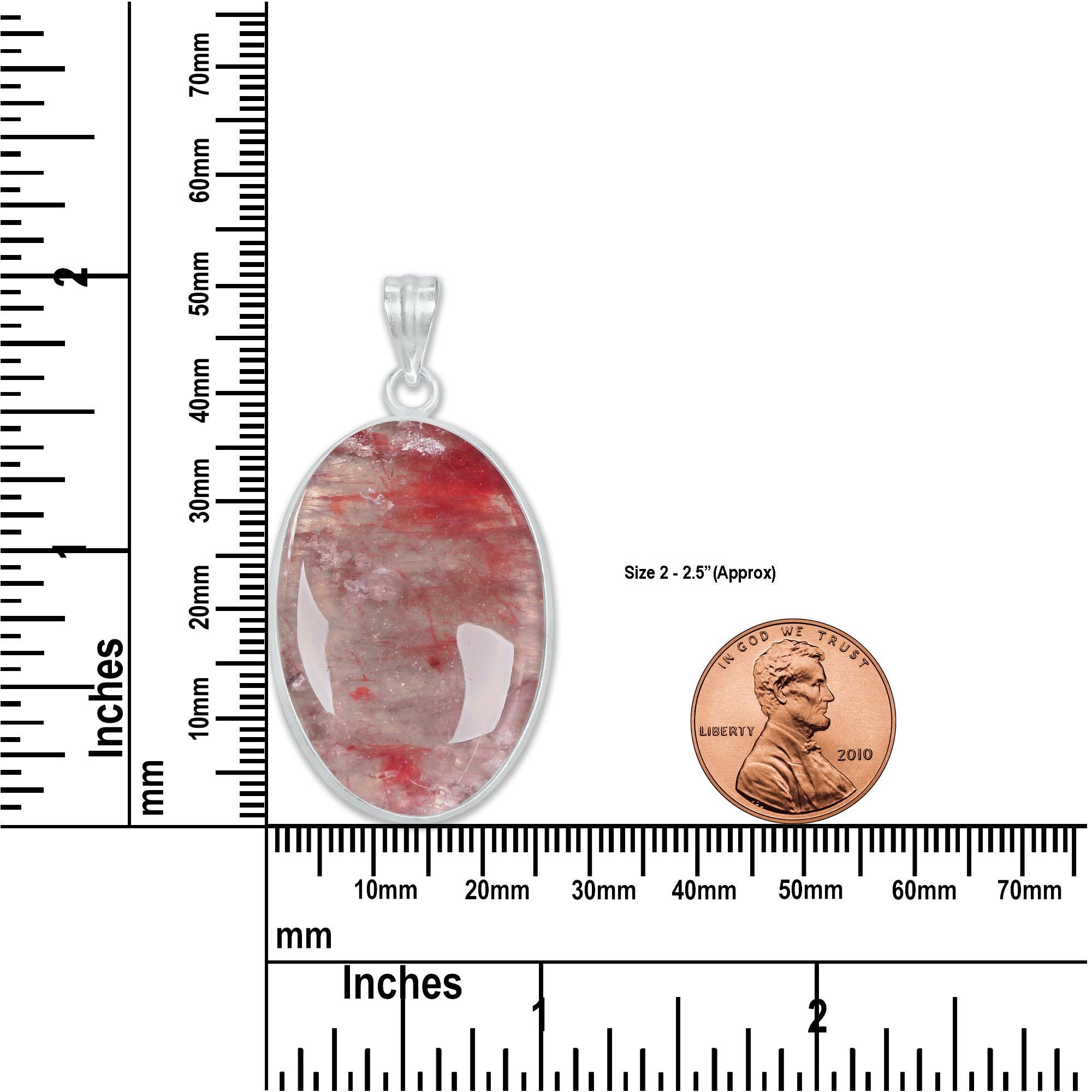 Handmade Jewels – wholesale Individual charm/pendant – Cherry Quartz Minimalist Pendants -  Handmade, Silver-Plated Brass, Wholesale Crystal Jewelry1