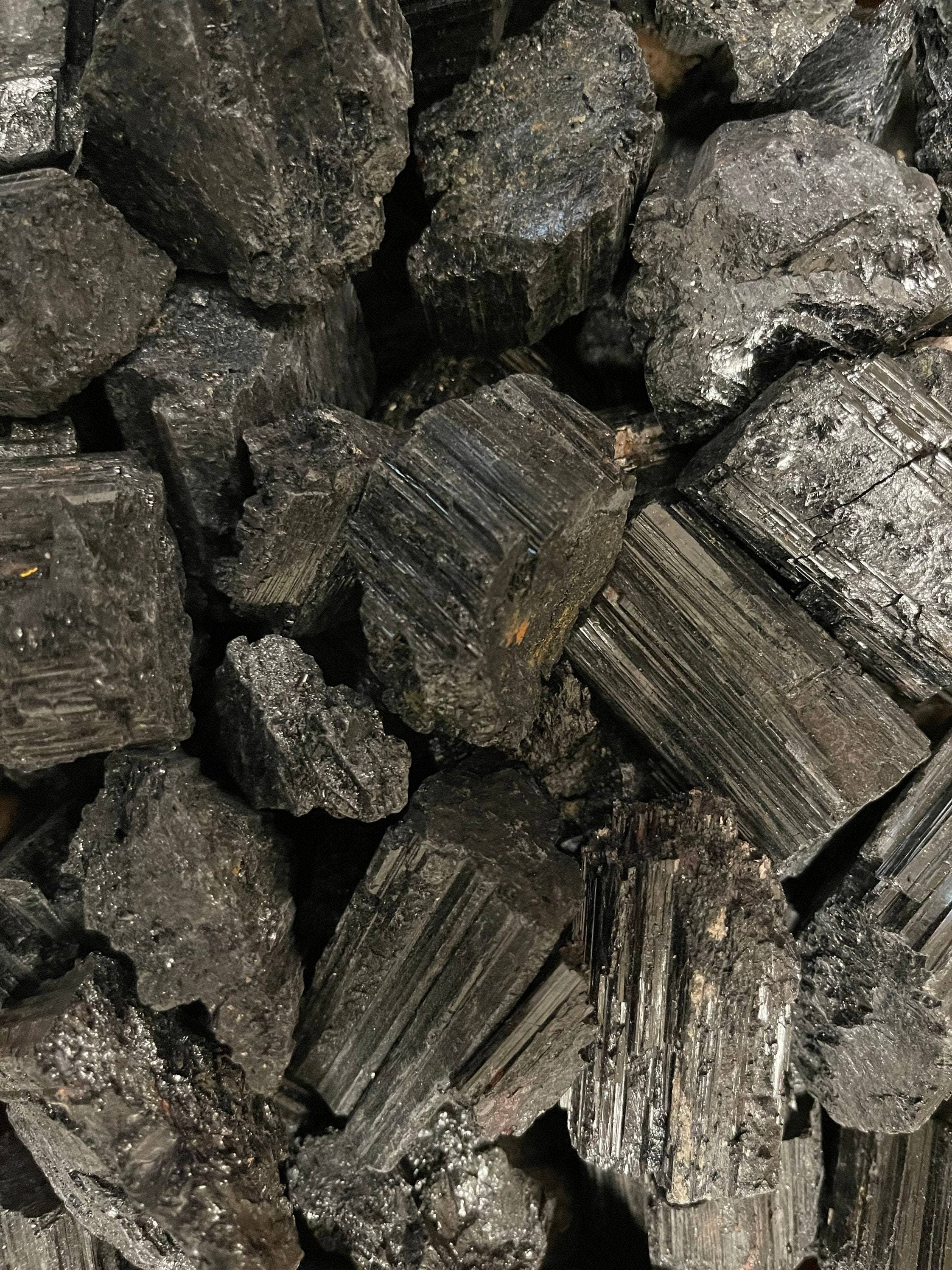 CaNatureLover - Venta al por mayor Piedras/cristales espirituales - Piedra de turmalina negra sin procesar, tamaño de 2 pulgadas7