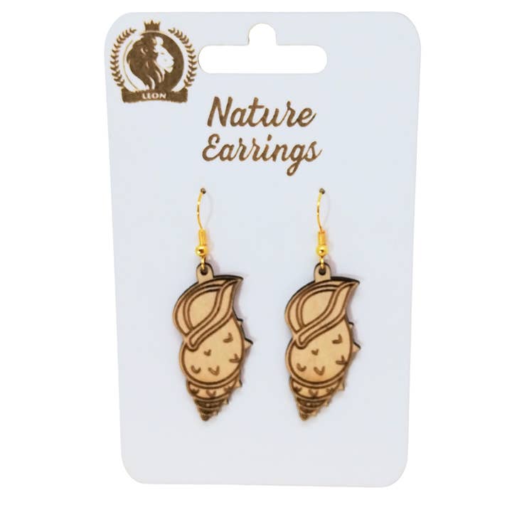 Nature earrings - Wooden earrings - Búzios for wholesale by Atiladecor, Artesanato Lda