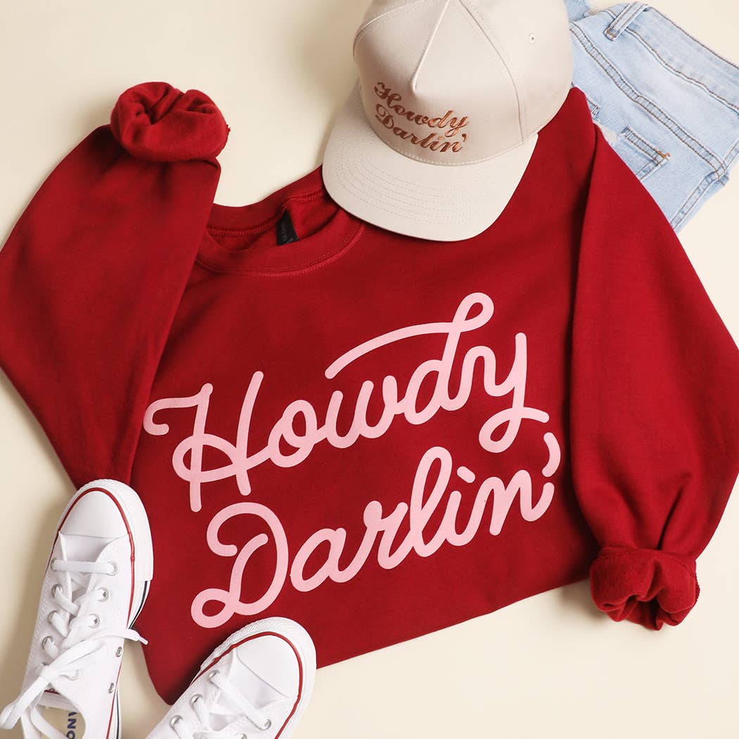 Fashion City - Wholesale Graphic Sweatshirt - Women's - HOWDY DARLIN' Heavyweight Crewneck Sweatshirt6