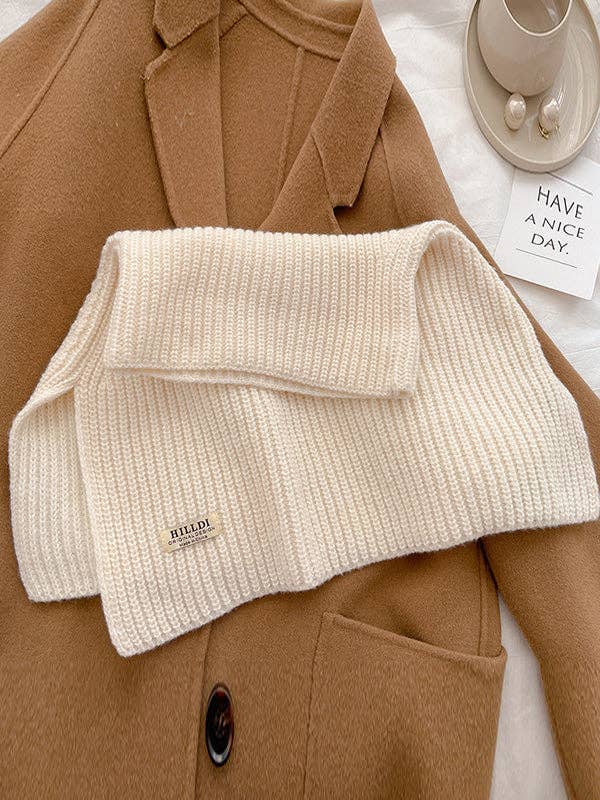 StyleGalX - Venta al por mayor Bufanda - Mujer - Chal y bufanda de punto con cuello alto en colores sólidos para invierno18