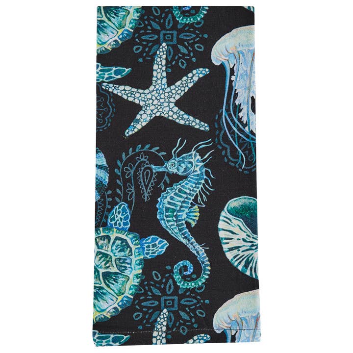 Under The Waves Dishtowel for wholesale by Split P