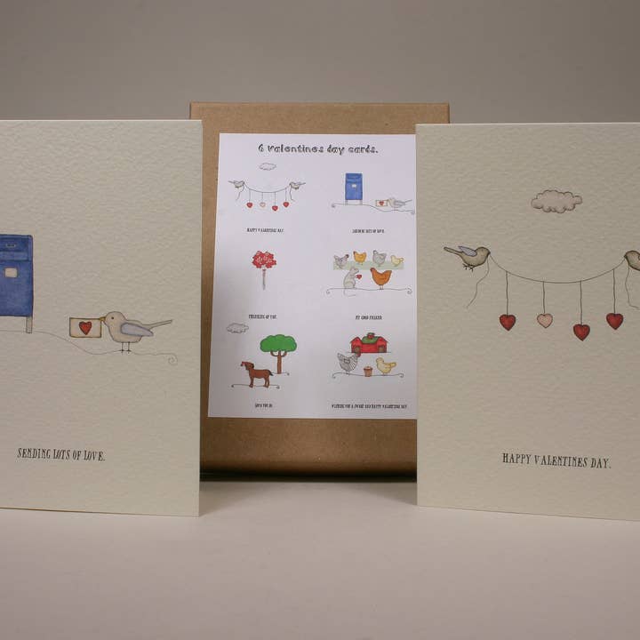 Um Novo Conjunto de Cartões de Dia dos Namorados. por atacado de Beth Mueller