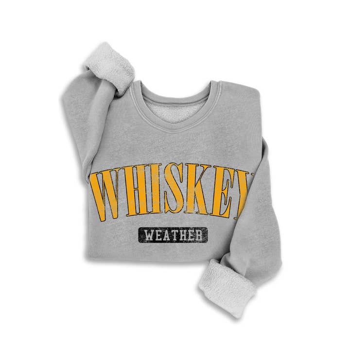 HRTandLUV - Wholesale Graphic Sweatshirt - Women's - WHISKEY WEATHER MINERAL SWEATSHIRTS
