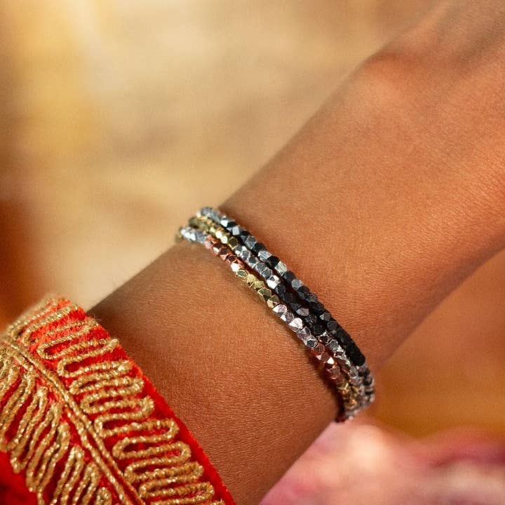 Love Is Project - Vendita all'ingrosso Bracciale con perline - Bracciale Kali Ombre - oro/argento/champagne