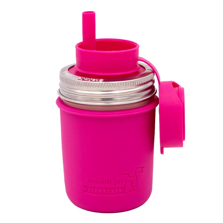 Mason Jar Lifestyle - Vente Housses de boisson - Manchon en silicone pour bocaux Mason d'une demi-pinte à bouche régulière de 8 oz12