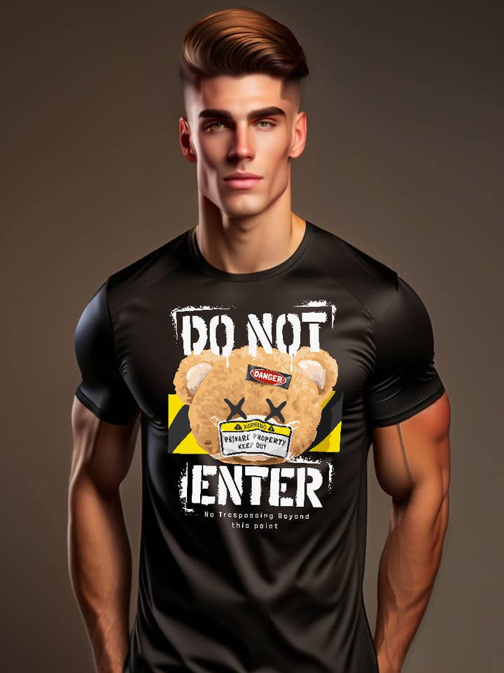 Camisetas Teddy Do Not Enter | Grooveman Music para venta al por mayor de Grooveman Music