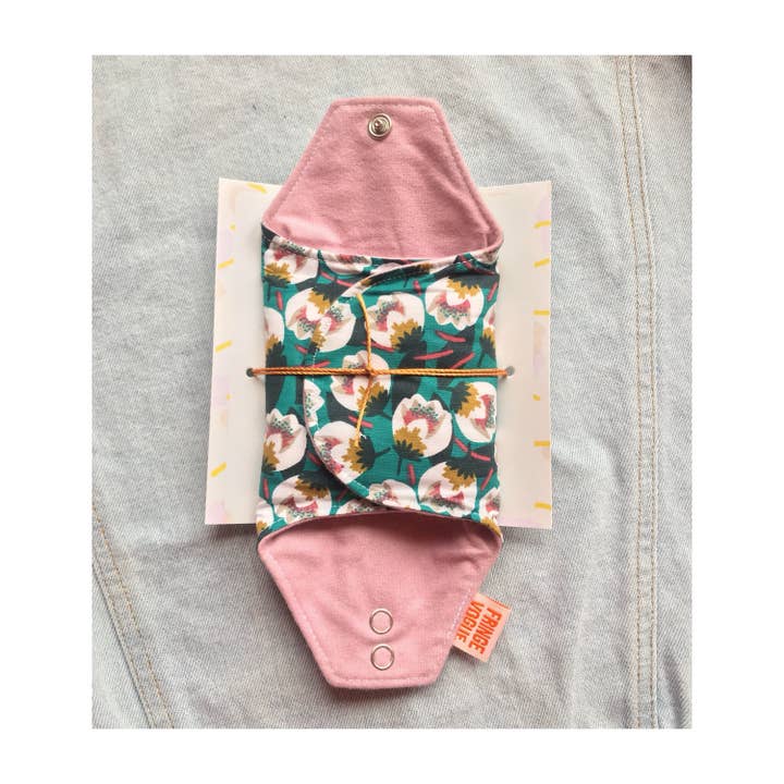 Fringe Vogue - Wholesale Tampon - Wasbaar maandverband - nimf patroon groen9