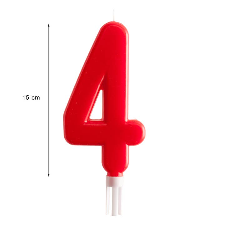 red Giant birthday candle for cakes, 15 cm for wholesale on Faire17