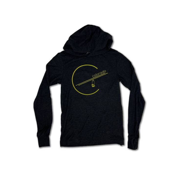 First Chair Leichter Kapuzenpulli, Vintage-Schwarz für den Großhandel von Ohana