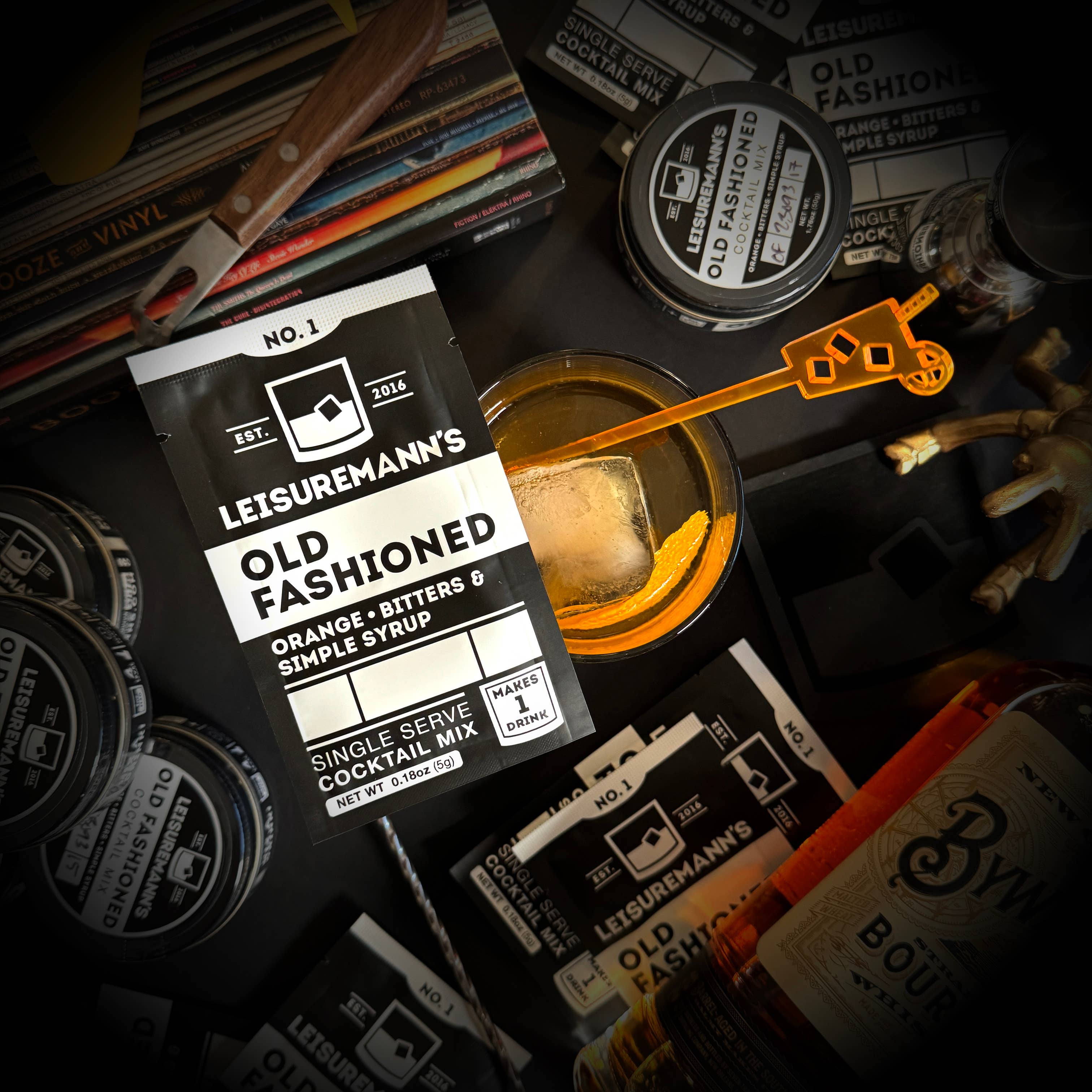 Leisuremann's Cocktail Mixes - Wholesale Cocktailmix/siroop - Ouderwetse cocktailmixer voor één portie