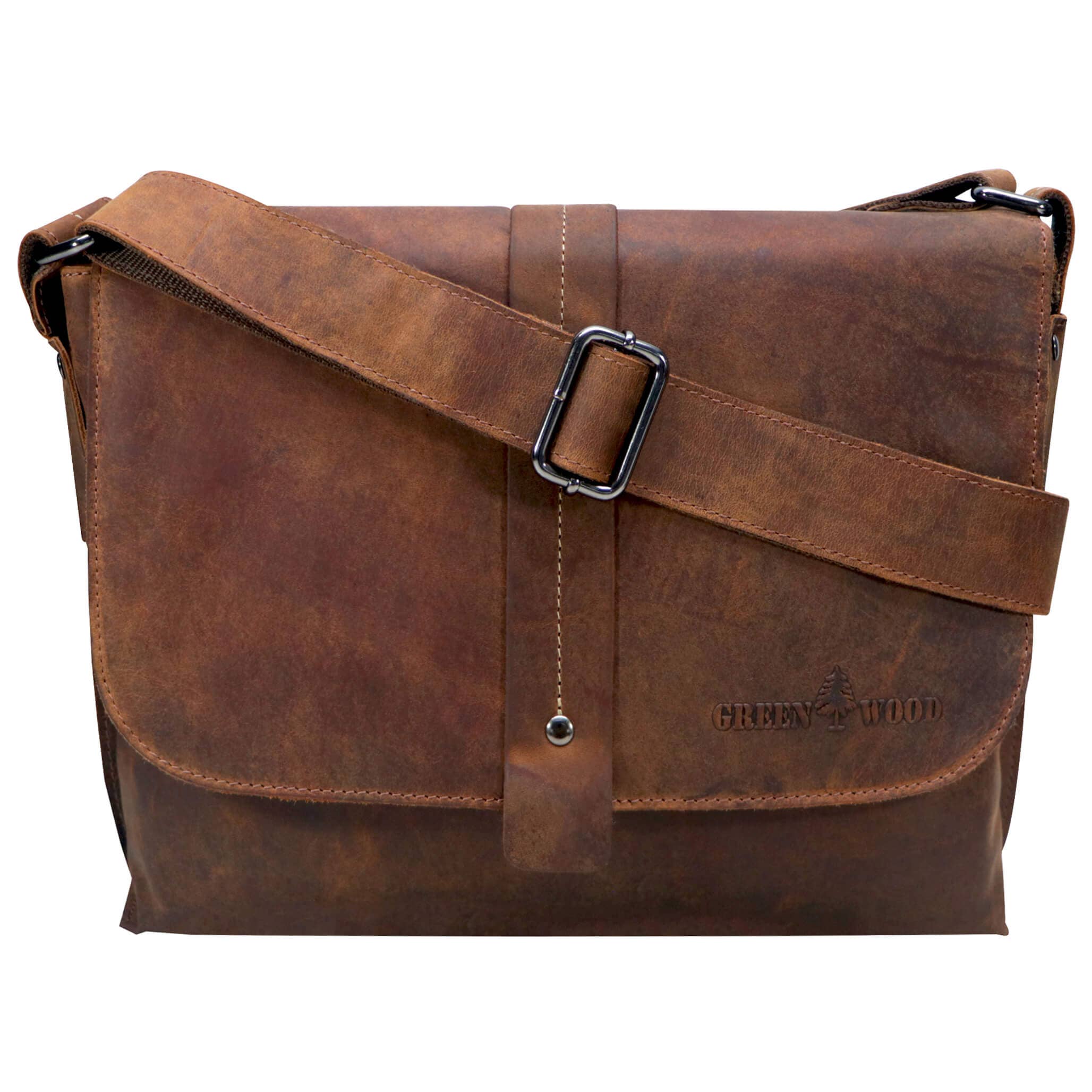 Greenwood - Wholesale Messenger Bag - Unisex - Chris leather bag men's shoulder bag wide strap women20