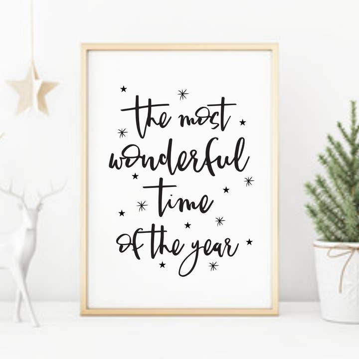 L'impression de Noël la plus merveilleuse période de l'année pour la vente par Word Up Creative