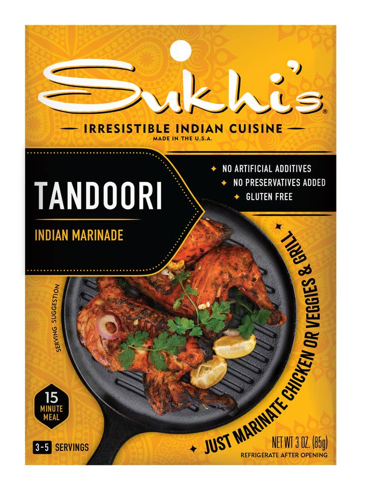 Tandoori Indian Marinade 3oz (6 pack) for wholesale by Sukhi's Gourmet Indian Foods