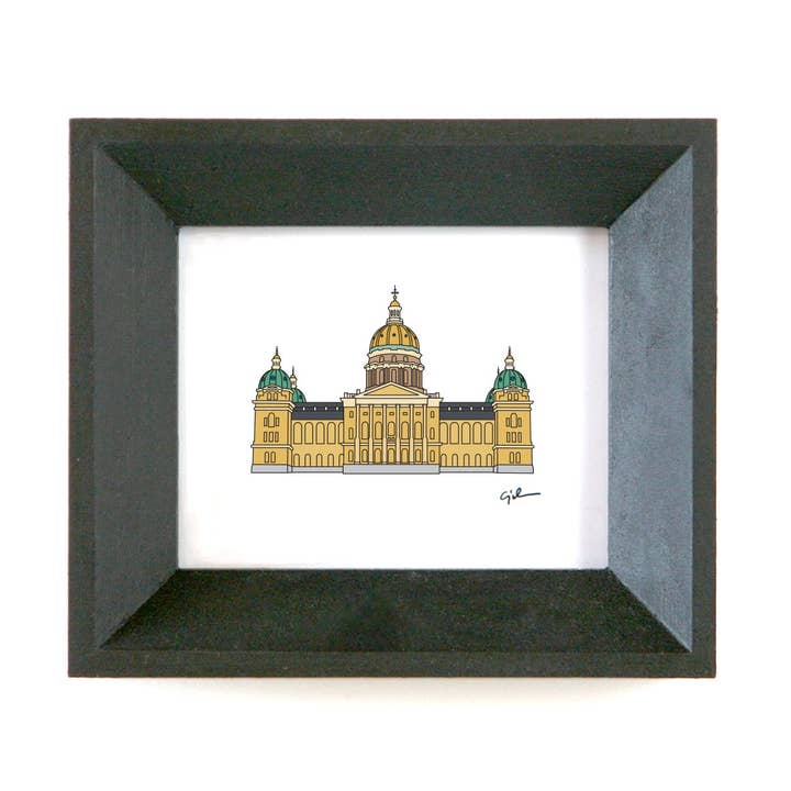 Iowa State Capitol | IA Print for wholesale by United Goods