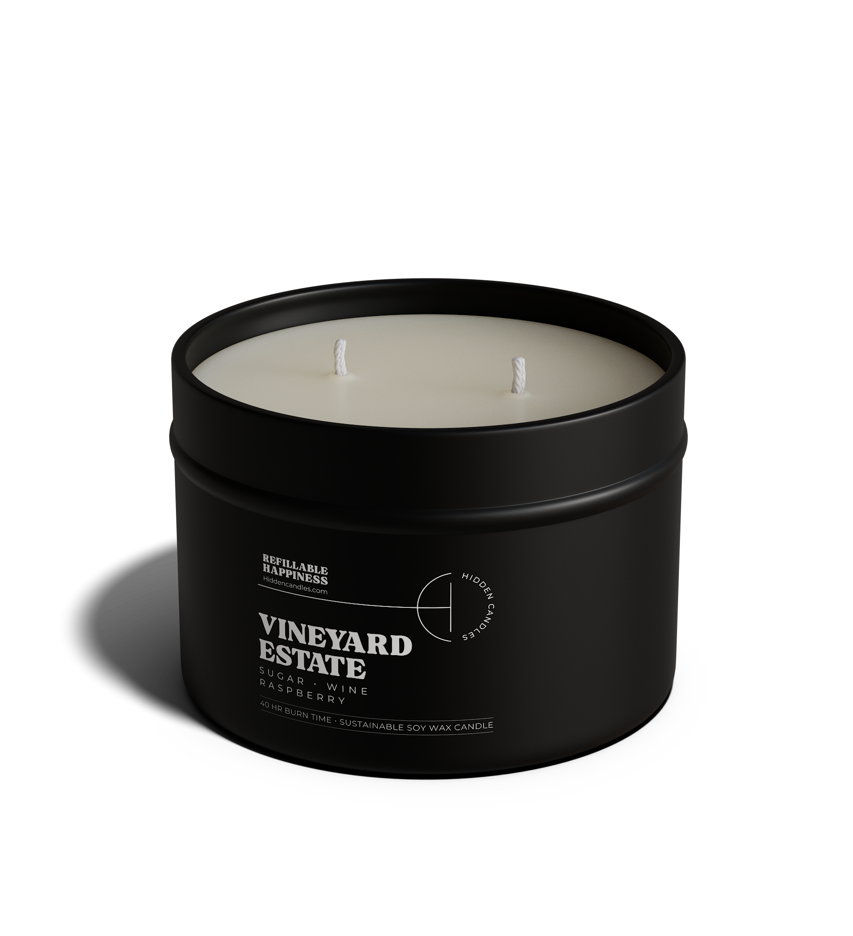 Hidden Candles - Wholesale Jar/Filled Candle - Vineyard Estate Candle Refill6